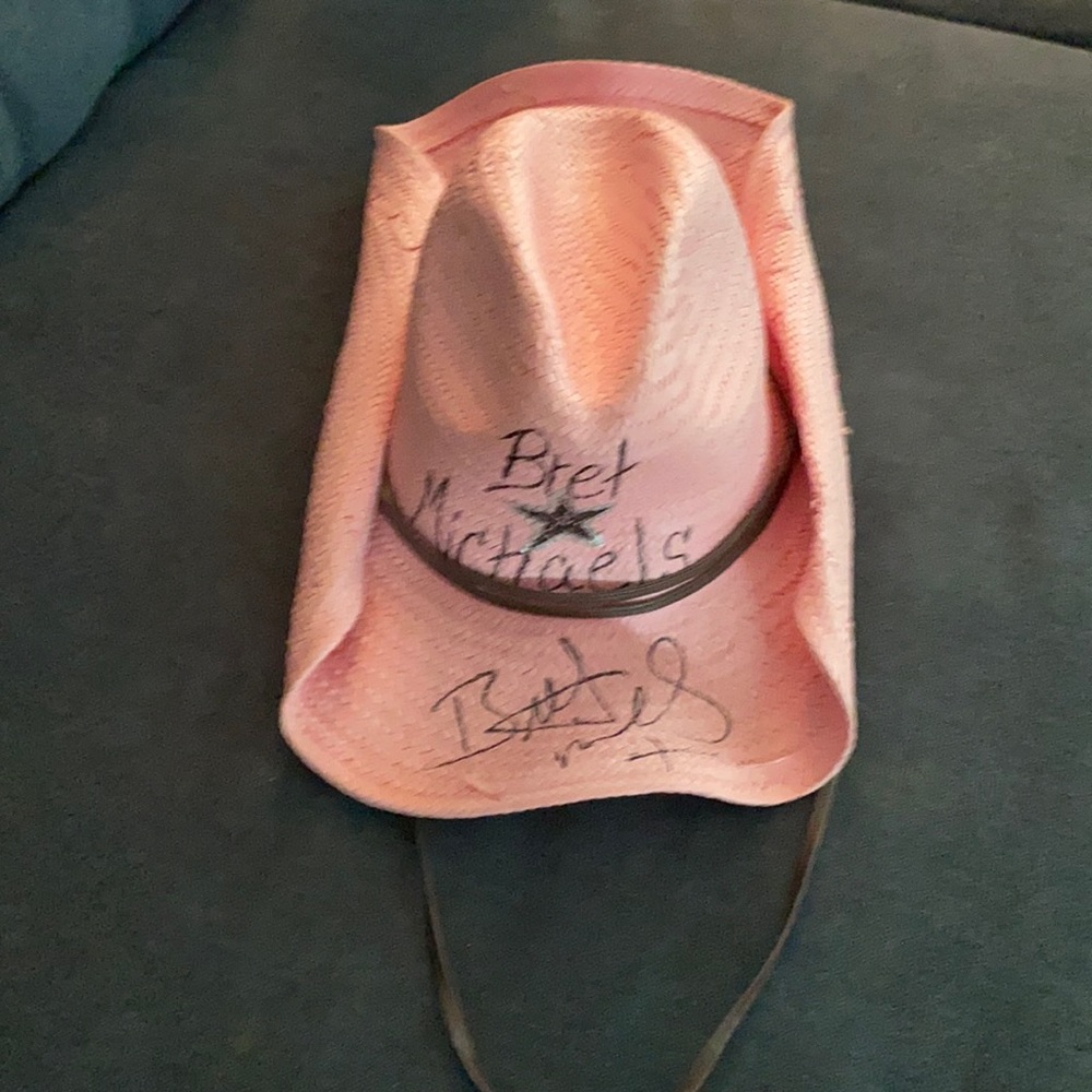 Autographed Bret Michaels hat